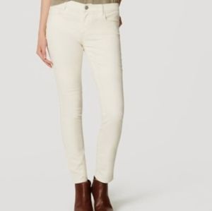 LOFT courderoy ivory pants